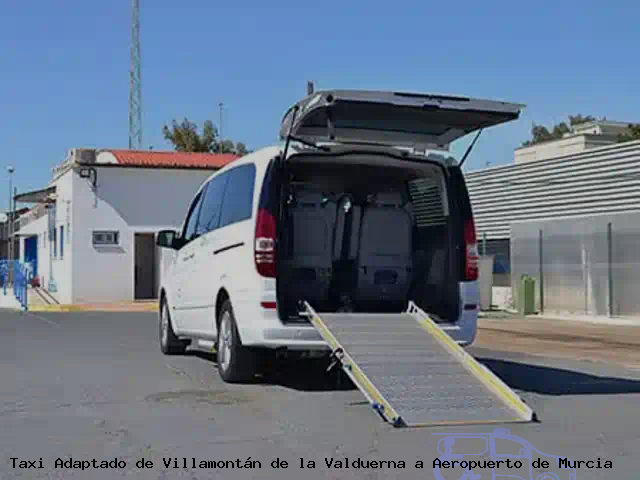 Taxi accesible de Aeropuerto de Murcia a Villamontán de la Valduerna